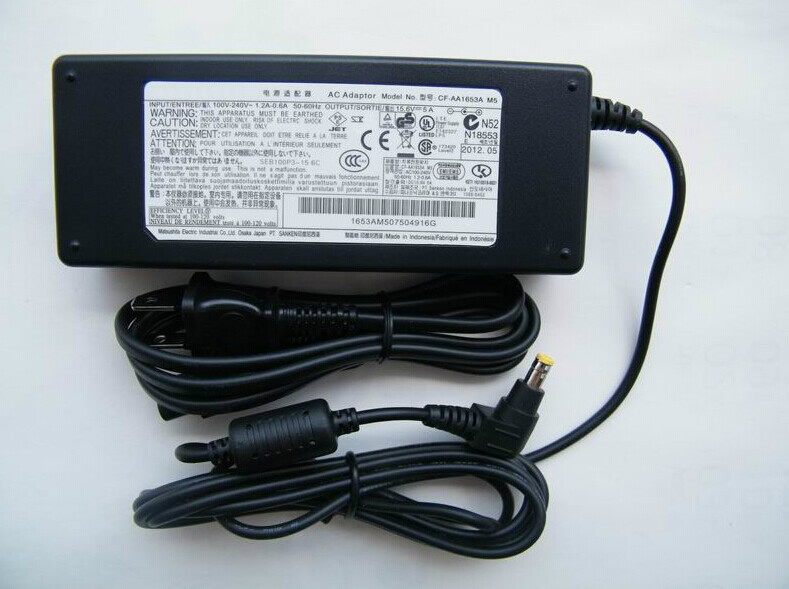 15.6V  5A, 78W    Panasonic Laptop AC Adapter